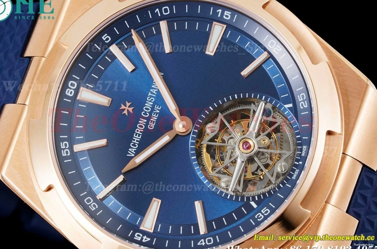 BBR RU Overseas Tourbillon ref Stk 6000V Blue RG 0318